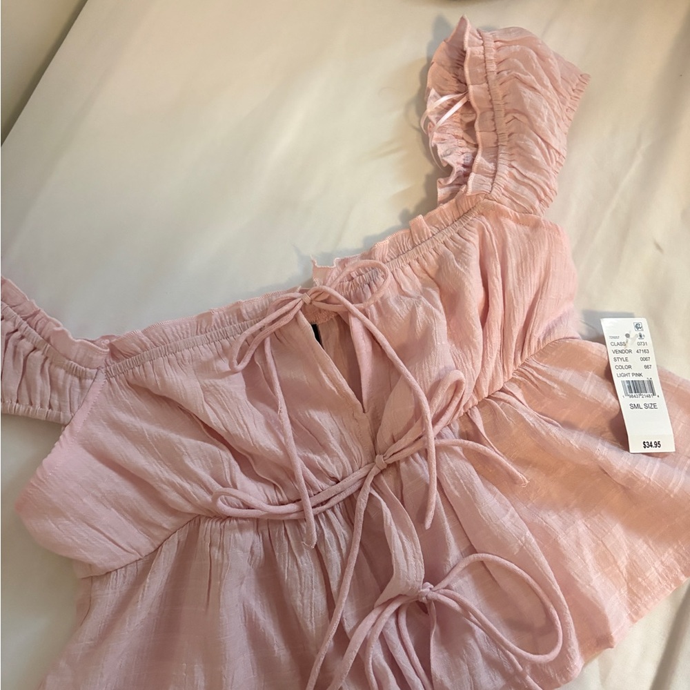 Pink Ruffled Top - Picture 2 of 3